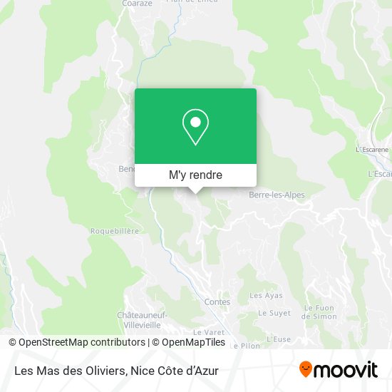 Les Mas des Oliviers plan