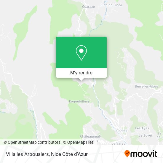 Villa les Arbousiers plan