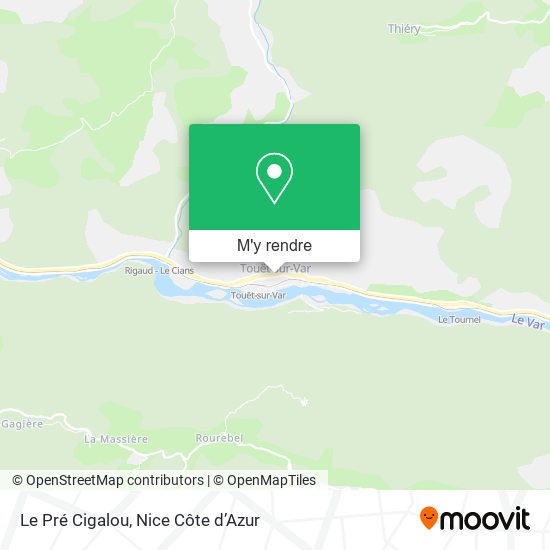 Le Pré Cigalou plan