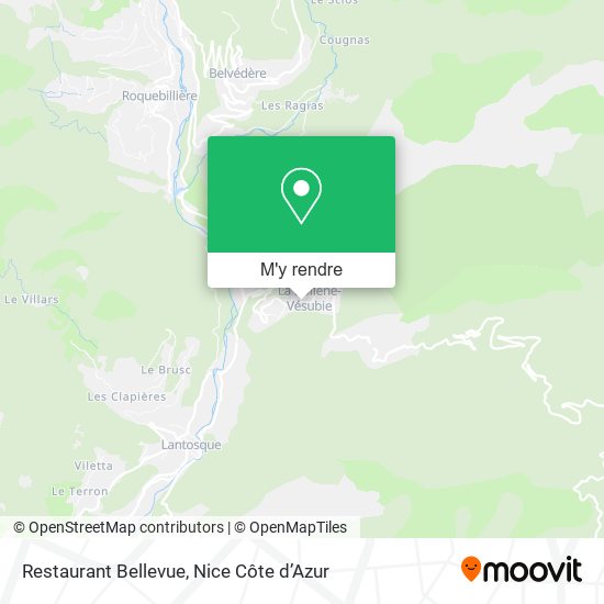 Restaurant Bellevue plan