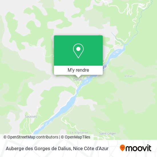 Auberge des Gorges de Dalius plan