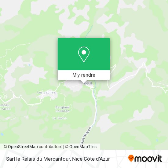 Sarl le Relais du Mercantour plan