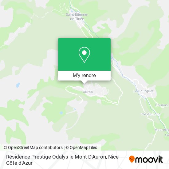 Résidence Prestige Odalys le Mont D'Auron plan