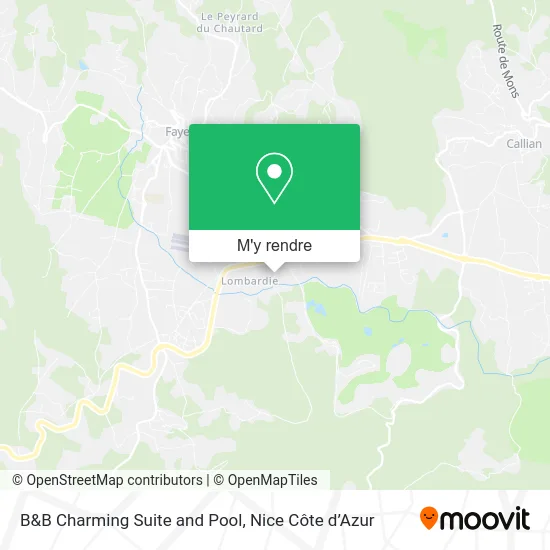 B&B Charming Suite and Pool plan