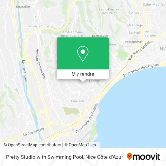 Pretty Studio with Swimming Pool plan