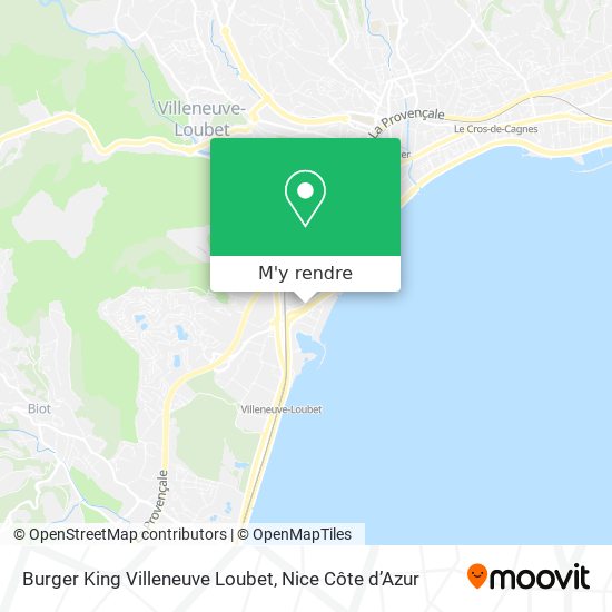 Burger King Villeneuve Loubet plan