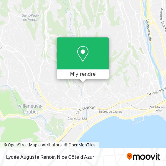 Lycée Auguste Renoir plan