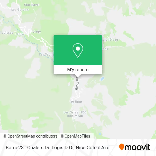 Borne23 : Chalets Du Logis D Or plan