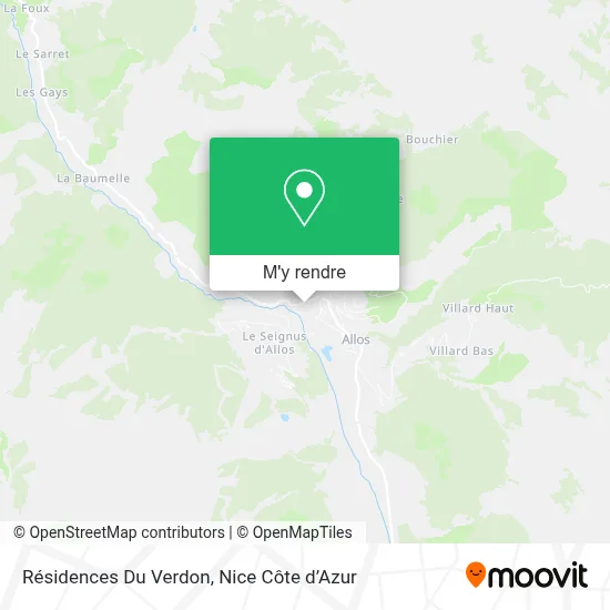Résidences Du Verdon plan