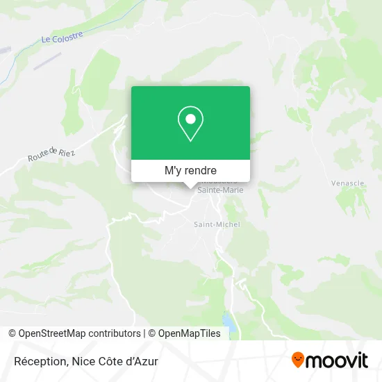 Réception plan
