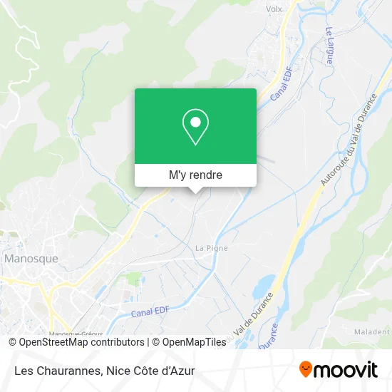 Les Chaurannes plan