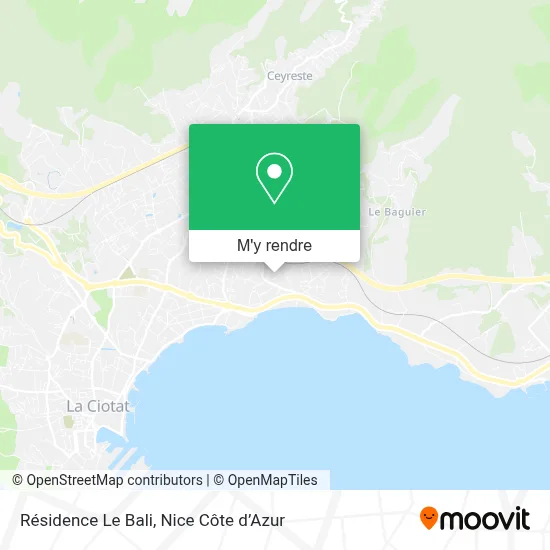 Résidence Le Bali plan