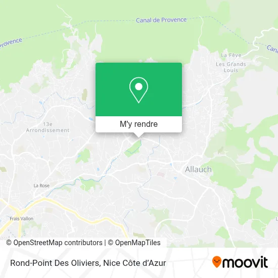 Rond-Point Des Oliviers plan