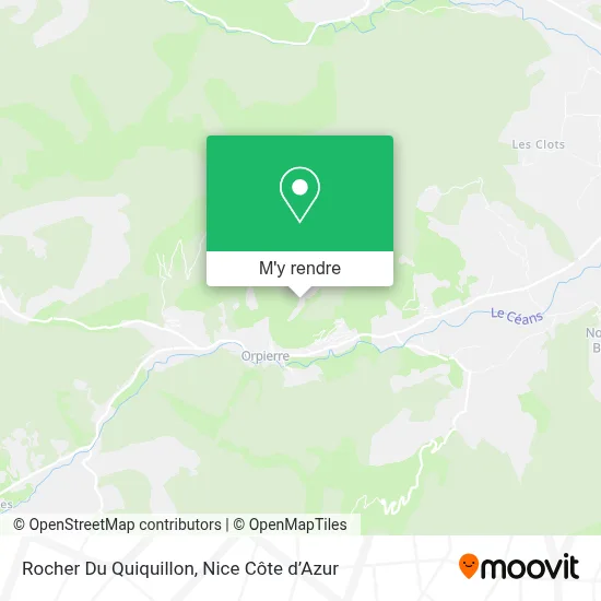 Rocher Du Quiquillon plan
