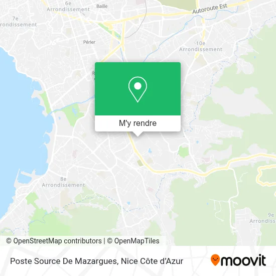 Poste Source De Mazargues plan