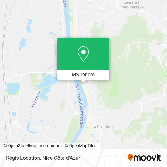 Régis Location plan