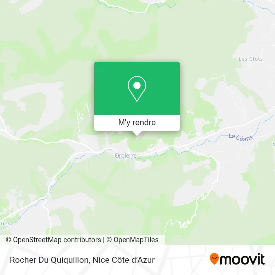 Rocher Du Quiquillon plan