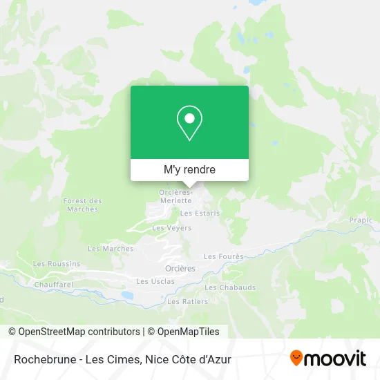 Rochebrune - Les Cimes plan