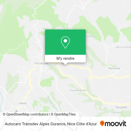Autocars Transdev Alpes Durance plan