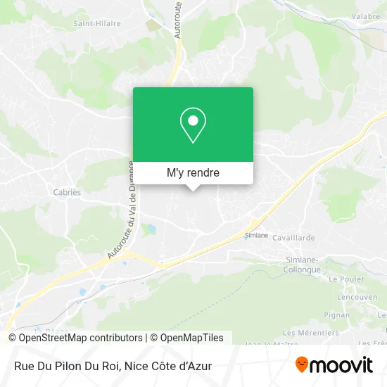 Rue Du Pilon Du Roi plan