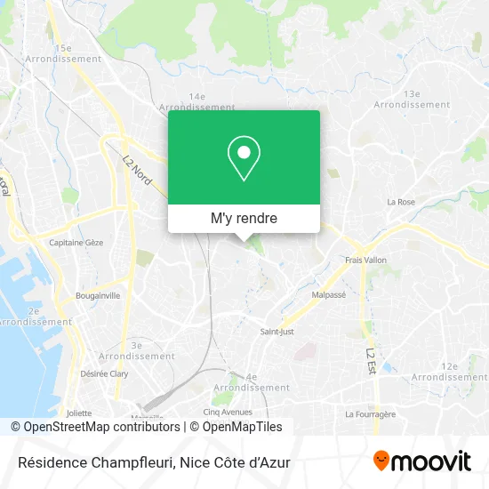 Résidence Champfleuri plan