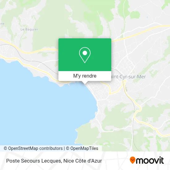 Poste Secours Lecques plan