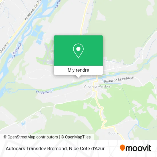 Autocars Transdev Bremond plan