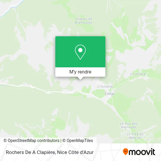 Rochers De A Clapière plan
