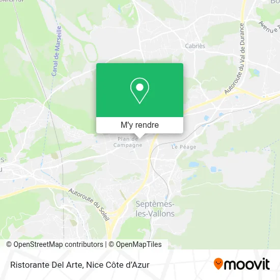 Ristorante Del Arte plan