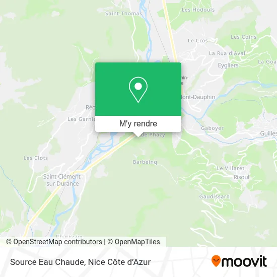 Source Eau Chaude plan