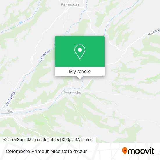 Colombero Primeur plan