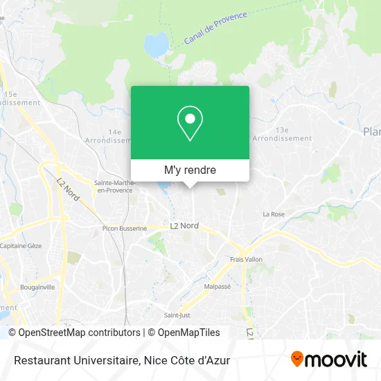 Restaurant Universitaire plan