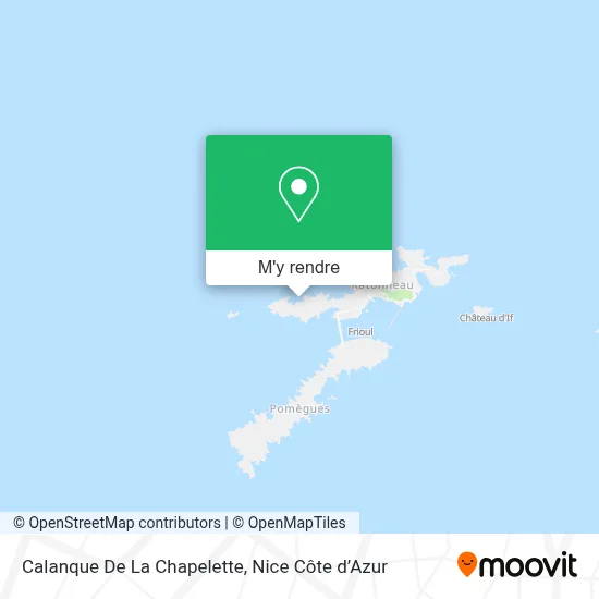 Calanque De La Chapelette plan