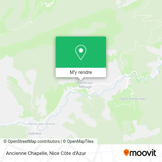 Ancienne Chapelle plan