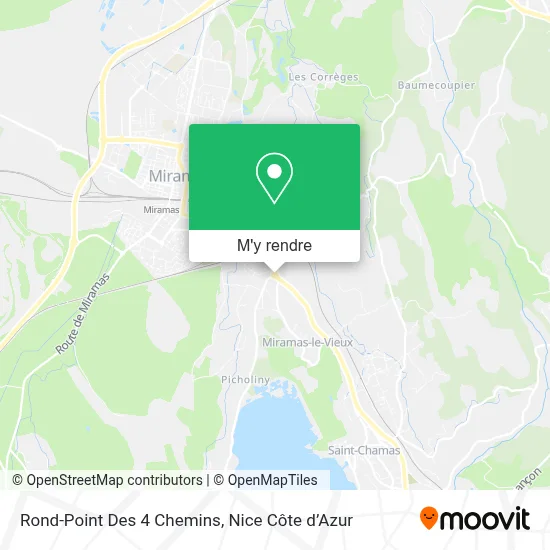 Rond-Point Des 4 Chemins plan