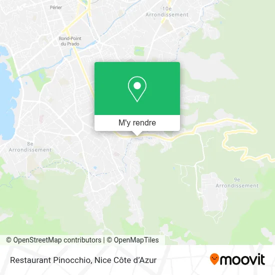 Restaurant Pinocchio plan