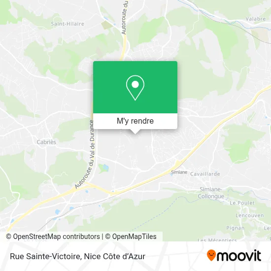 Rue Sainte-Victoire plan