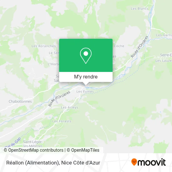 Réallon (Alimentation) plan