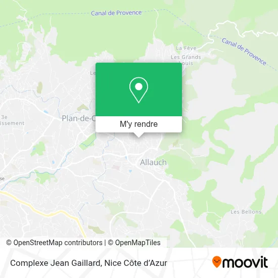 Complexe Jean Gaillard plan