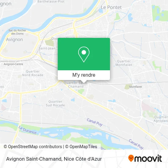 Avignon Saint-Chamand plan
