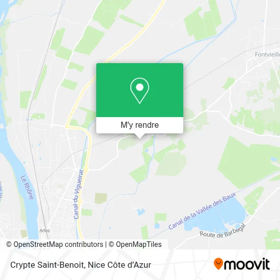 Crypte Saint-Benoit plan