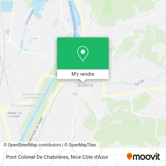 Pont Colonel De Chabrières plan