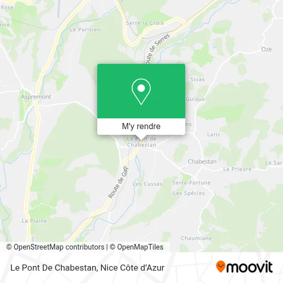Le Pont De Chabestan plan