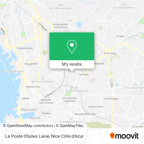 La Poste Chutes Lavie plan