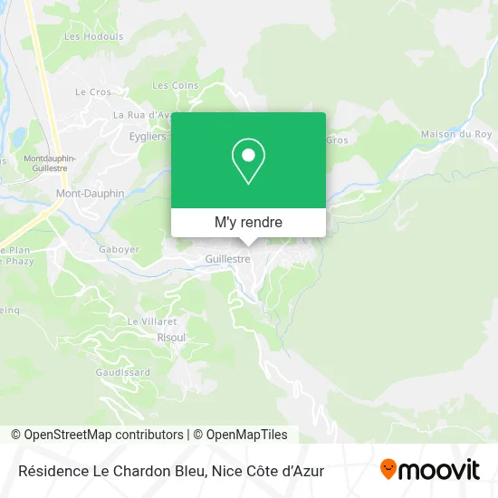 Résidence Le Chardon Bleu plan