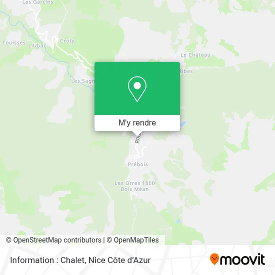 Information : Chalet plan