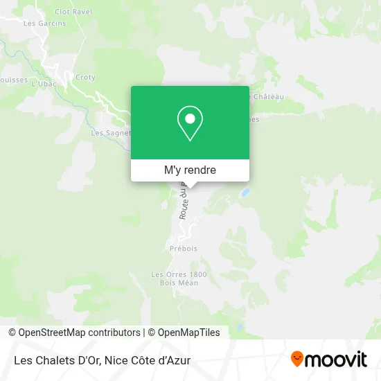 Les Chalets D'Or plan