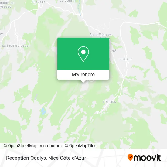 Reception Odalys plan