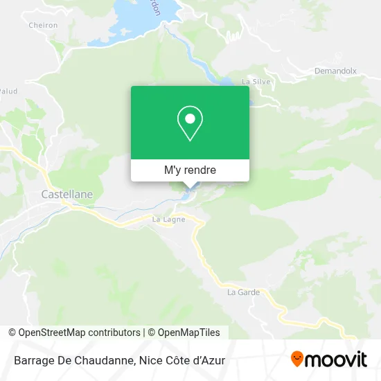 Barrage De Chaudanne plan