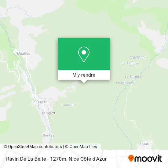 Ravin De La Beite - 1270m plan